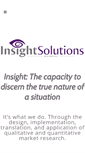 Mobile Screenshot of insightsolutionsinc.com